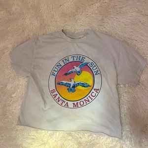 Brandy Melville cropped graphic tee